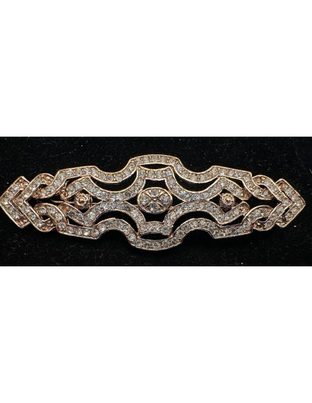 Broche mantilla rodio