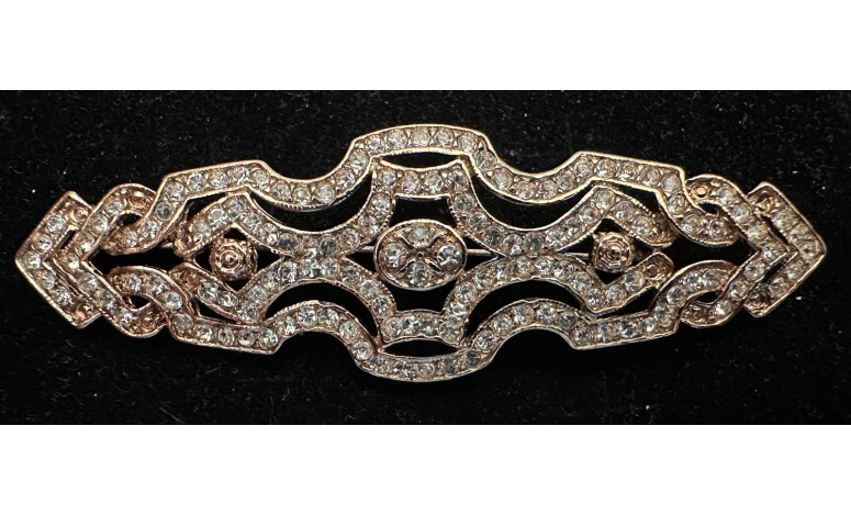 Broche mantilla rodio