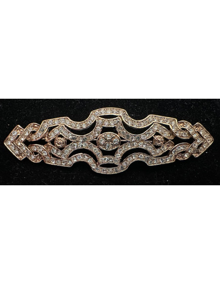 Broche mantilla rodio