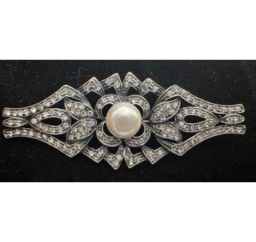 Broche mantilla rodio 2