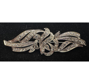 Broche mantilla rodio 2