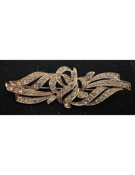 Broche mantilla rodio