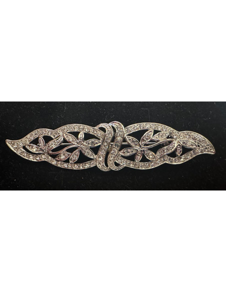 Broche mantilla rodio