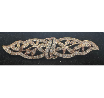 Broche mantilla rodio