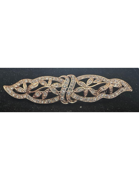 Broche mantilla rodio