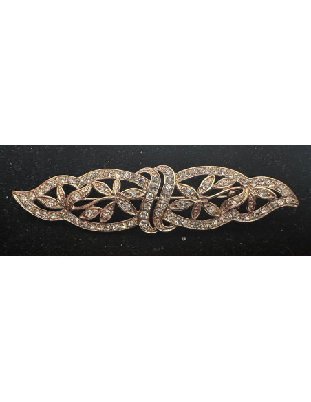 Broche mantilla rodio