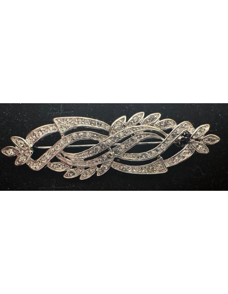 Broche mantilla rodio