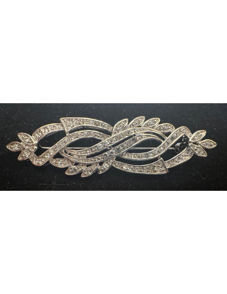 Broche mantilla rodio
