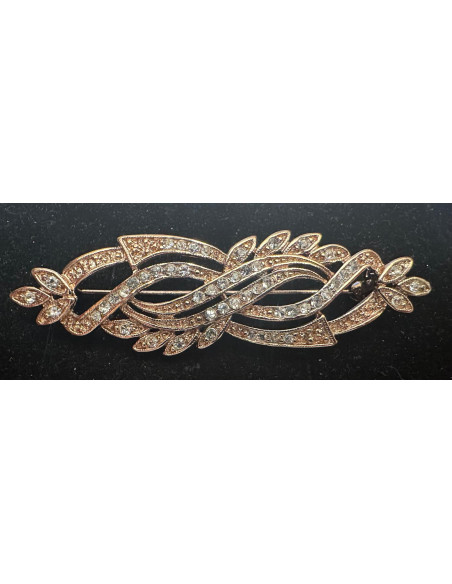 Broche mantilla rodio