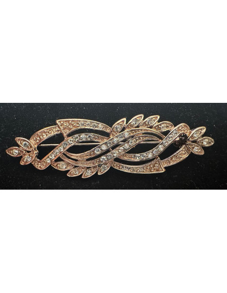 Broche mantilla rodio