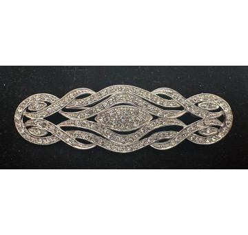Broche mantilla rodio
