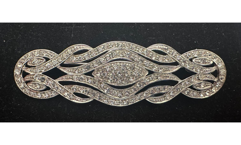 Broche mantilla rodio