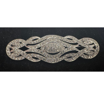 Broche mantilla rodio 2