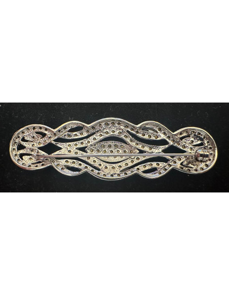 Broche mantilla rodio
