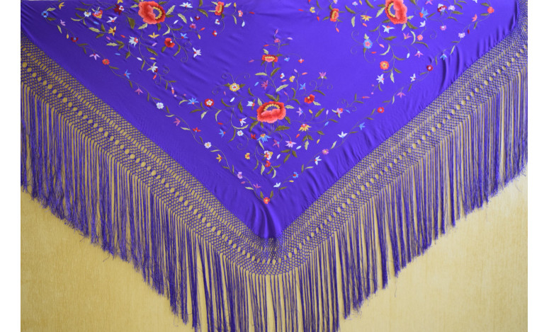 Mantón mano seda 140cm