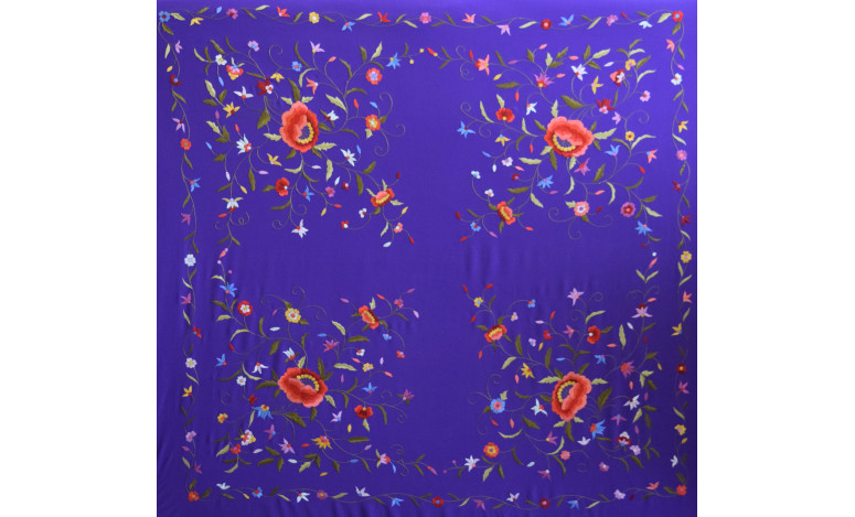 Mantón mano seda 140cm