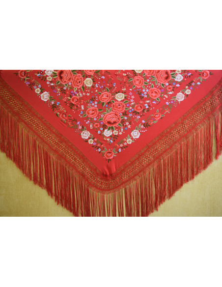 Mantón mano seda 140cm