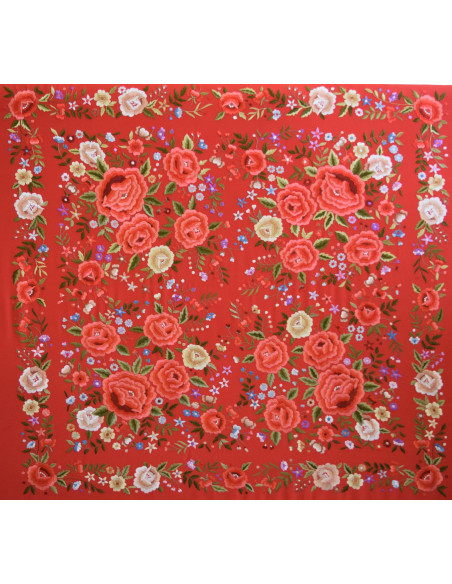 Mantón mano seda 140cm
