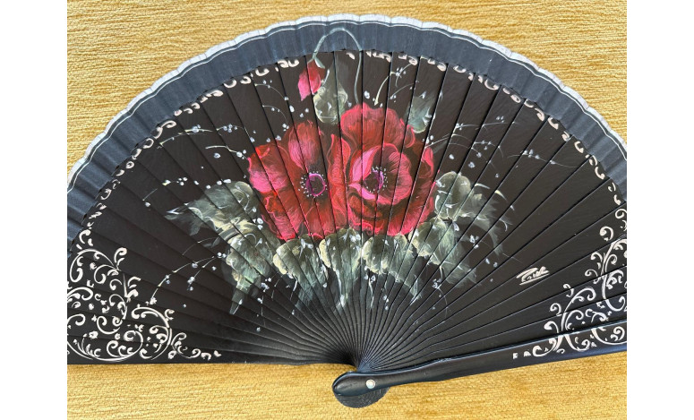 Abanico rosas