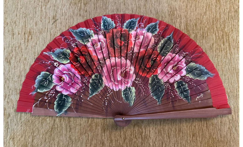 Abanico rosas