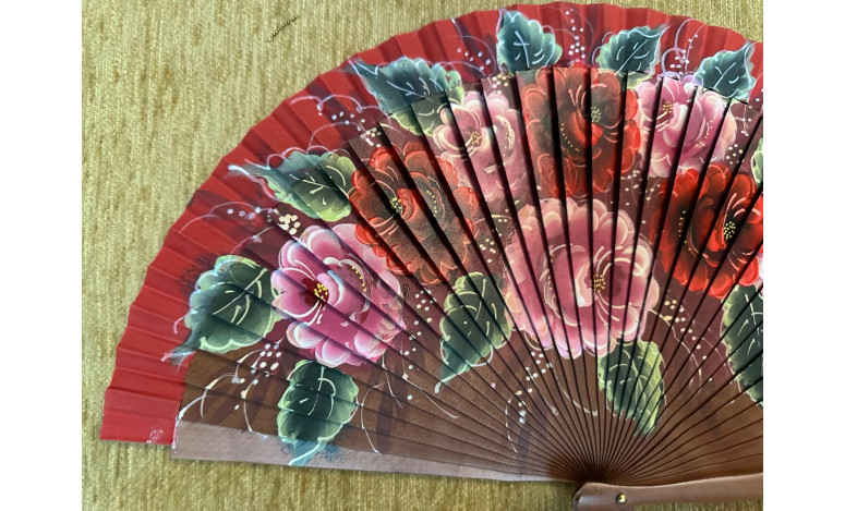 Abanico rosas
