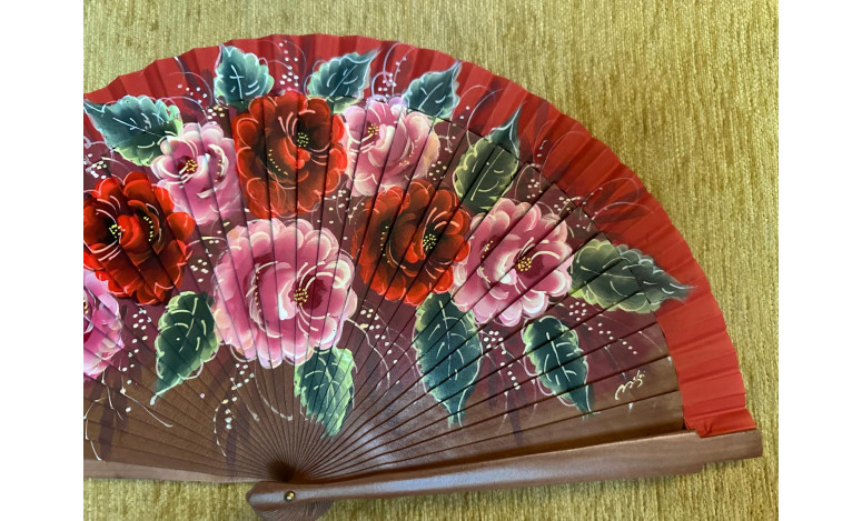 Abanico rosas