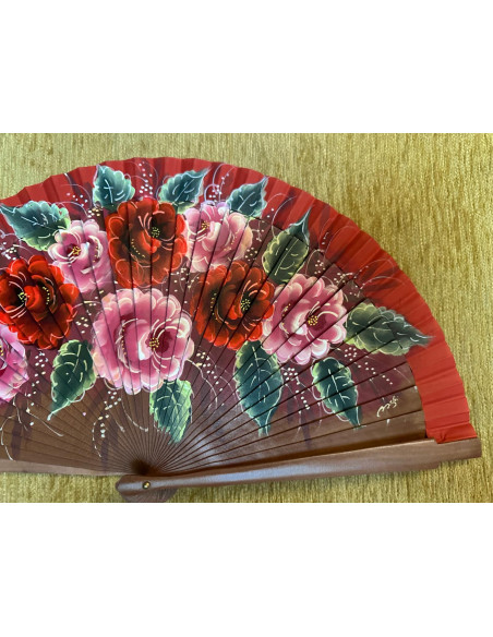 Abanico rosas