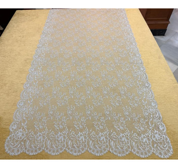 Mantilla máquina color perla 100*220
