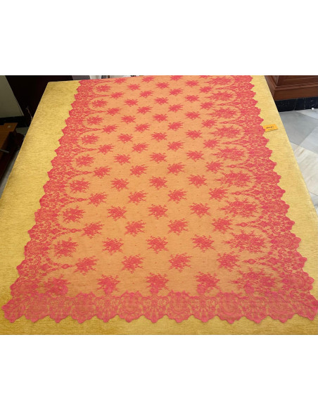 Mantilla máquina 100*220 buganvilla