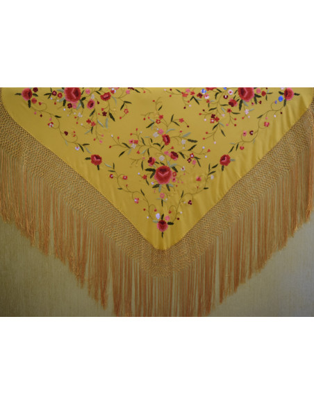 Mantón mano seda 115cm