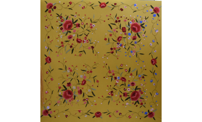 Mantón mano seda 115cm