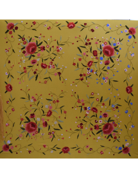 Mantón mano seda 115cm