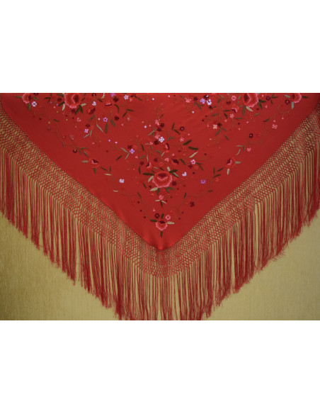 Mantón mano seda 115cm