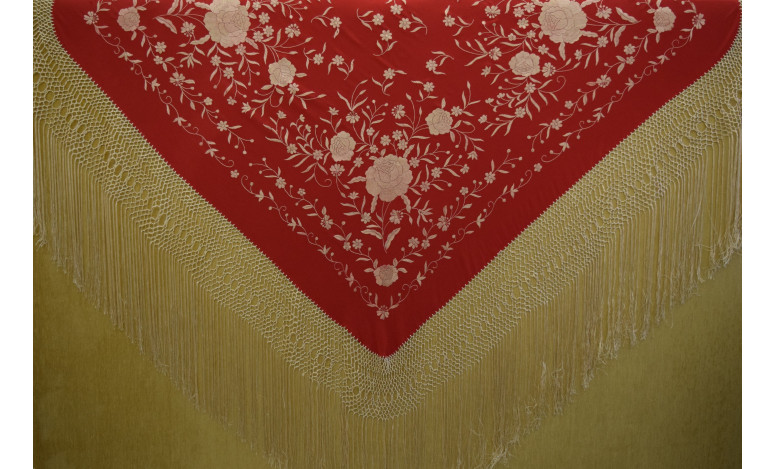 Mantón mano seda 140cm