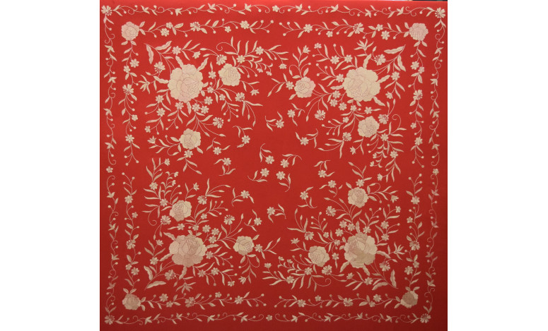 Mantón mano seda 140cm