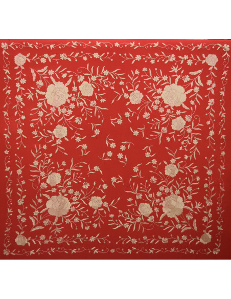 Mantón mano seda 140cm