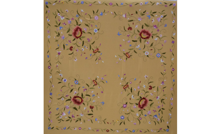 Mantón mano seda 140cm