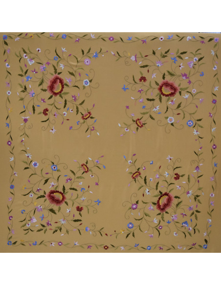 Mantón mano seda 140cm