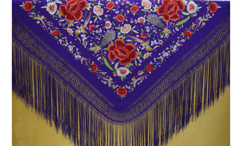 Mantón mano seda 140cm