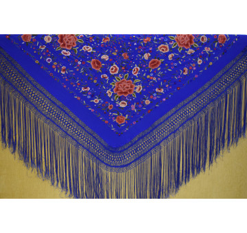 Mantón mano seda 140cm 2