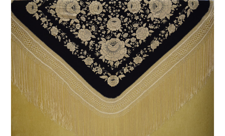 Mantón mano seda 140cm