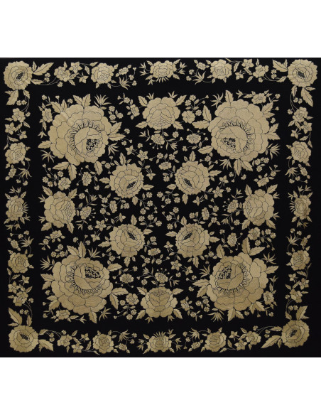 Mantón mano seda 140cm