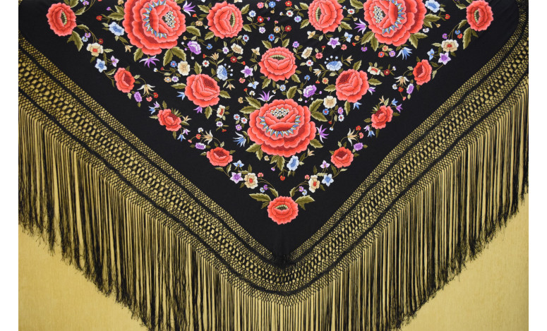 Mantón mano seda 140cm