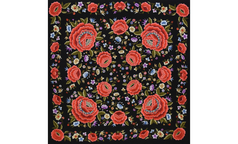 Mantón mano seda 140cm