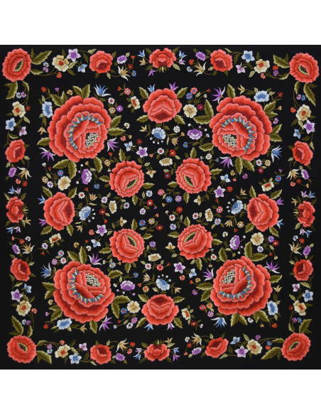 Mantón mano seda 140cm
