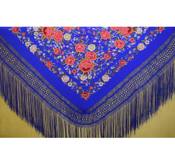 Mantón mano seda 140cm 2