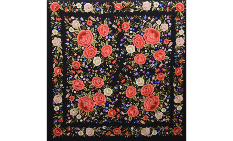 Mantón mano seda 140cm
