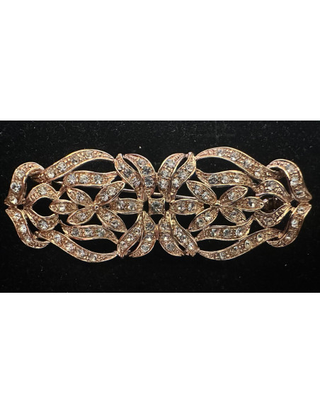 Broche mantilla rodio