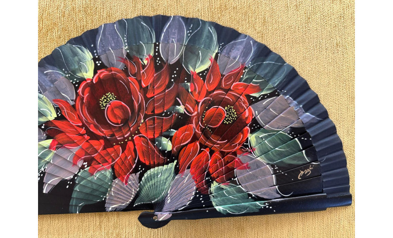 Abanico rosas