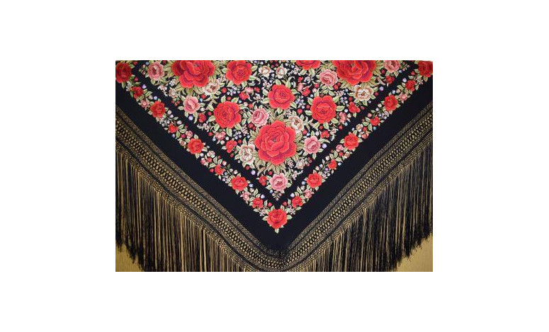 Mantón mano seda 140cm